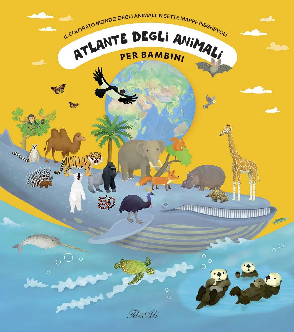 Atlante degli animali per bambini. Il colorato mondo degli animali in sette mappe pieghevoli book