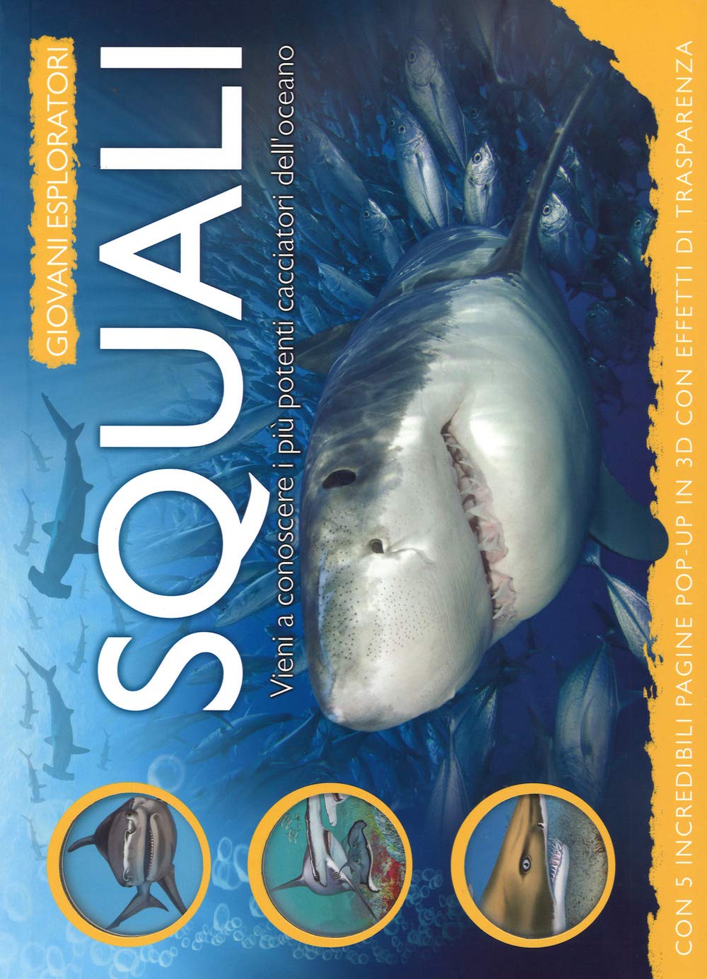 Squali. Vieni a conoscere i più potenti cacciatori dell'oceano. Ediz. illustrata book
