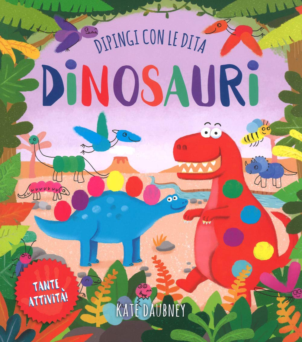 Dinosauri. Dipingi con le dita. Ediz. a colori book