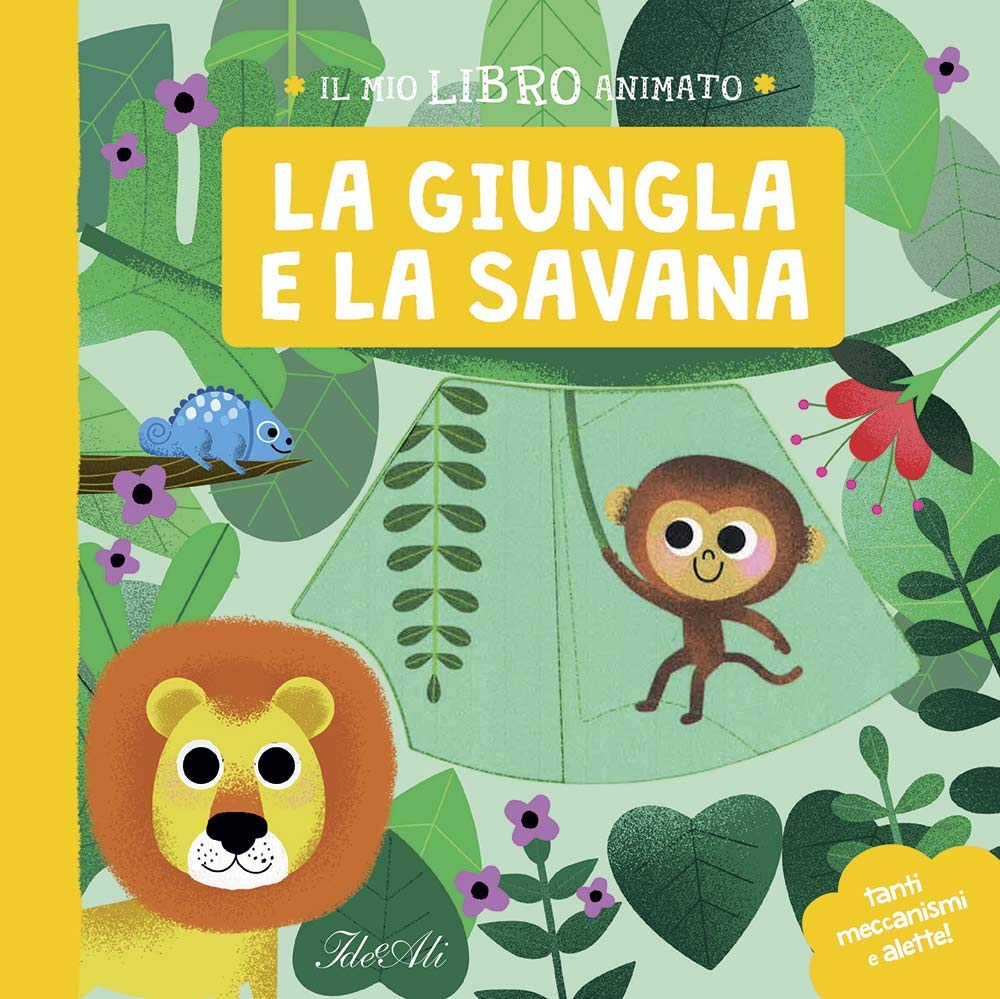La giungla e la savana. Il mio libro animato. Ediz. a colori book