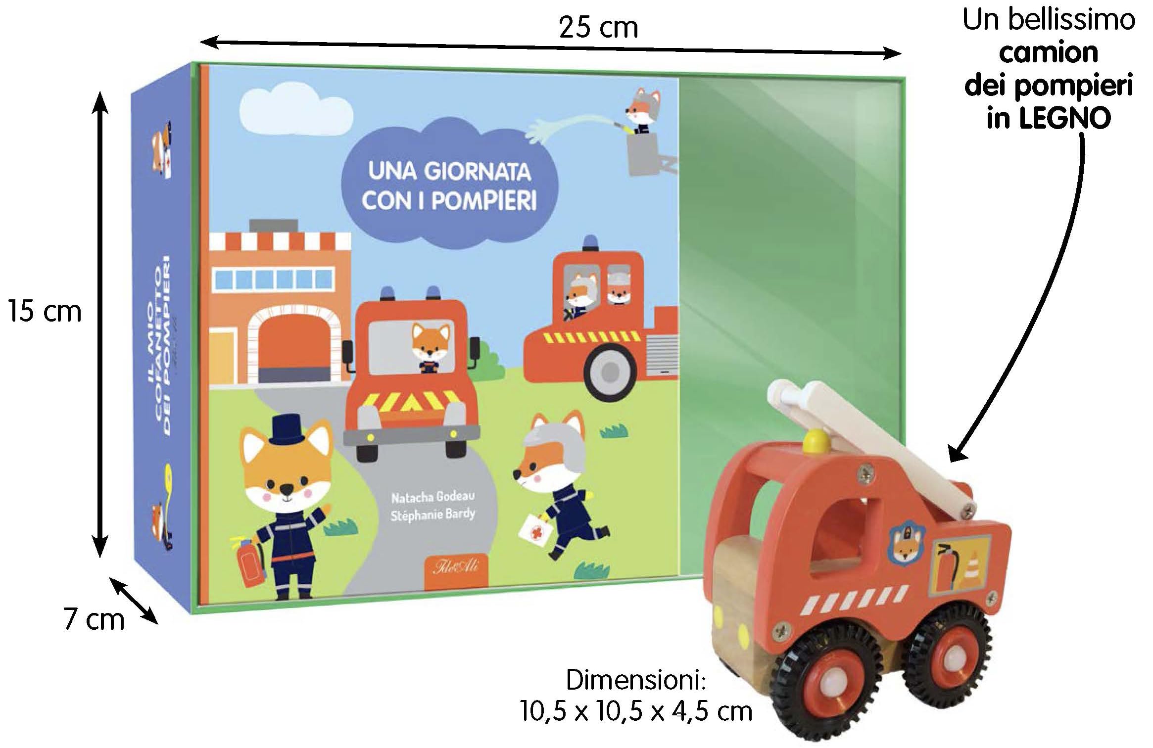 Una giornata con i pompieri. Ediz. a colori. Con gadget book