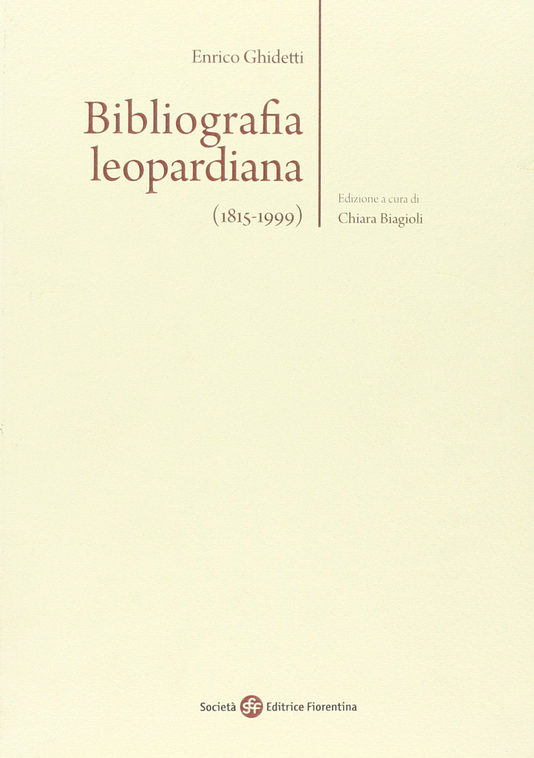Bibliografia leopardiana (1815-1999) Contemporary literature