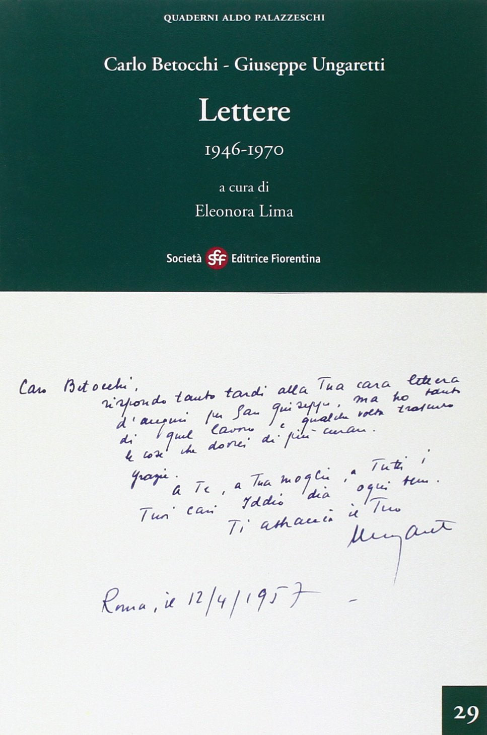 Lettere 1946-1970 Essays & Short Stories