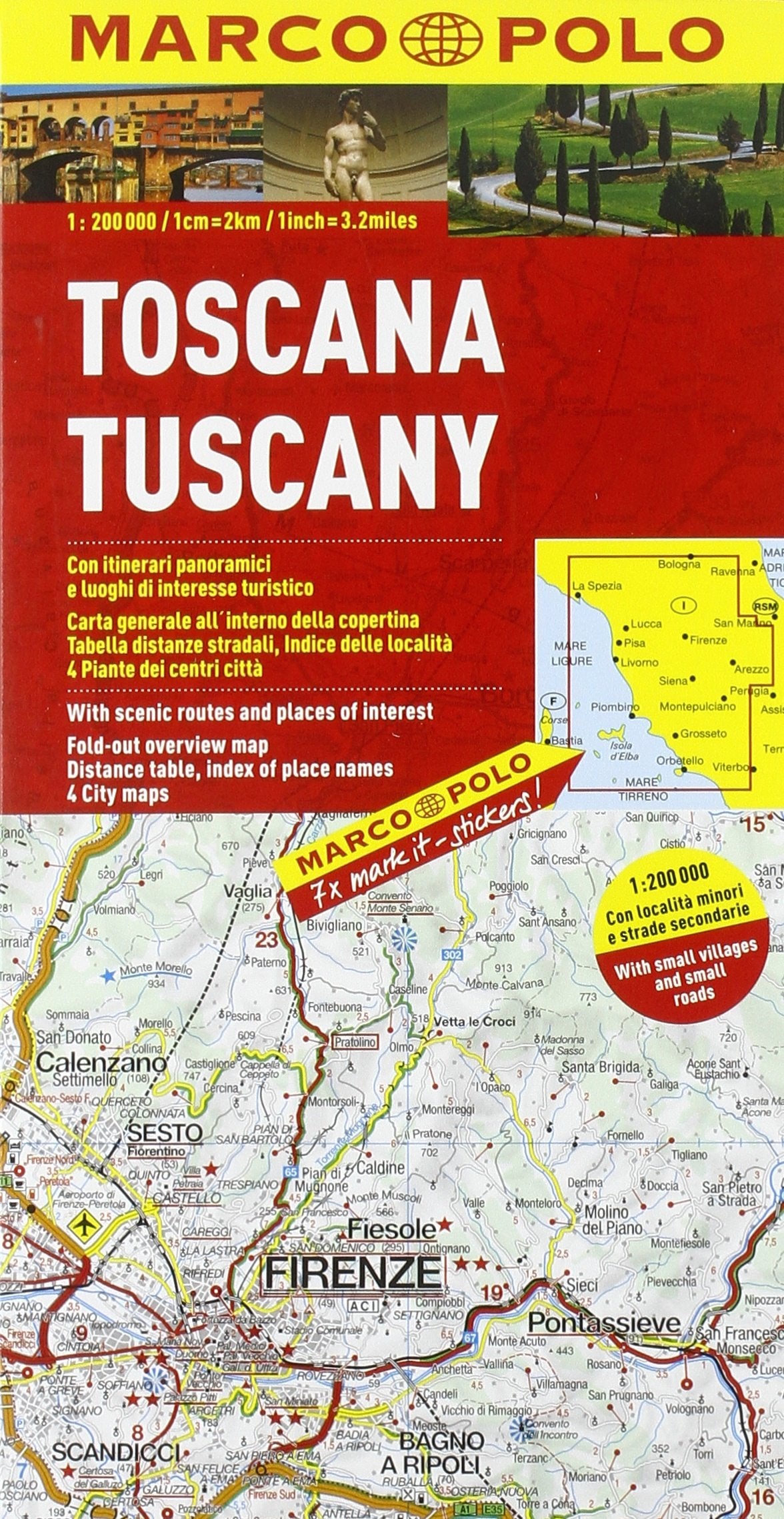 Toscana 1:200.000. Ediz. multilingue (Carte stradali Marco Polo) Leisure, Home & Garden
