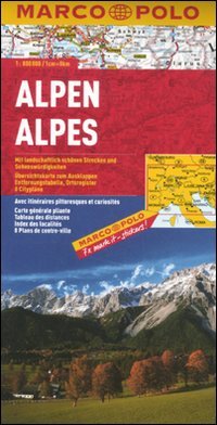 Alpi 1:800.000. Ediz. multilingue (Carte stradali Marco Polo) Leisure, Home & Garden