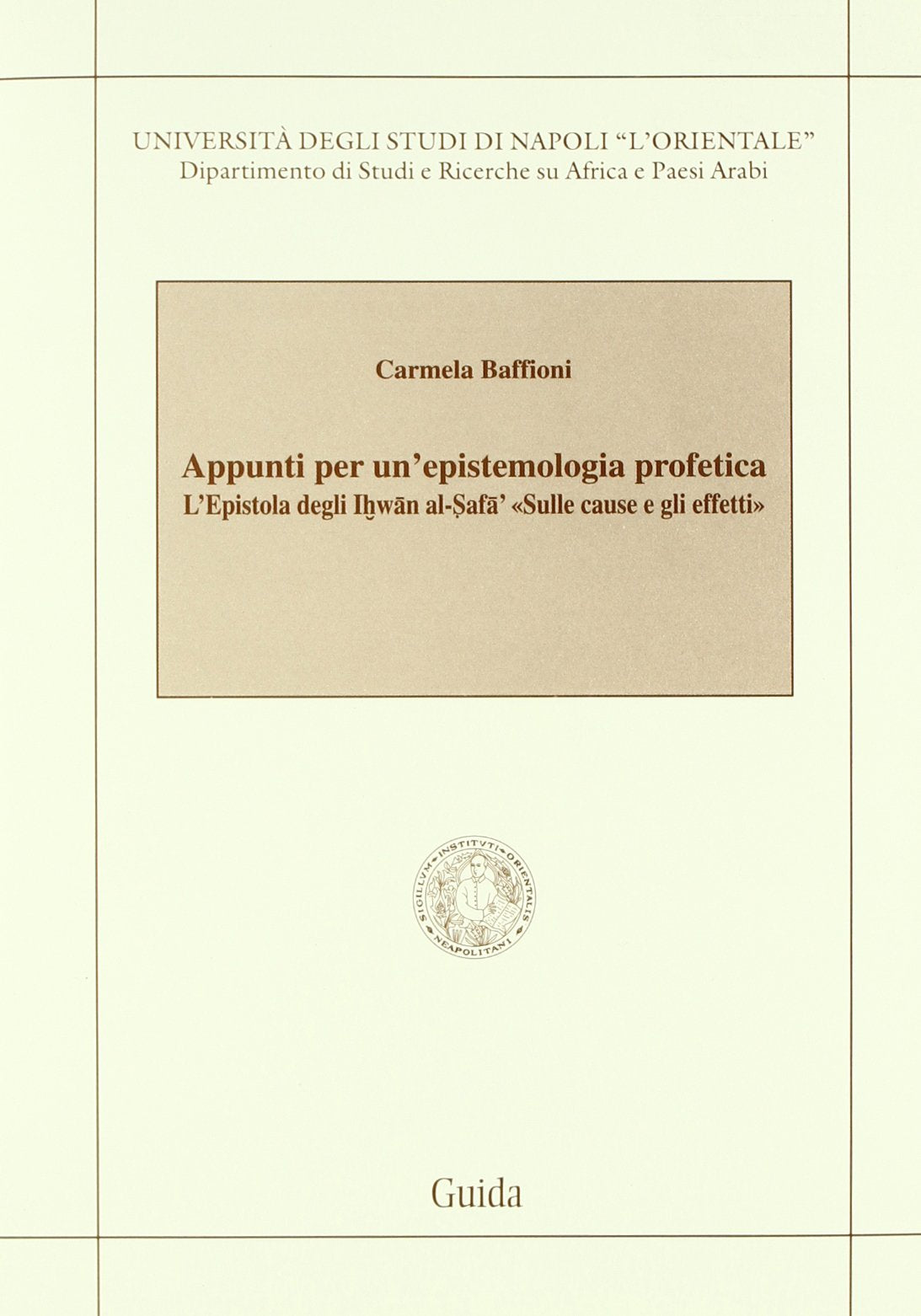 Appunti per un'epistemologia profetica (Ateneo/Ricerca) Philosophy