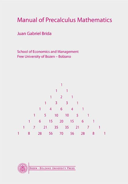 Manual of Precalculus Mathematics Mathematics