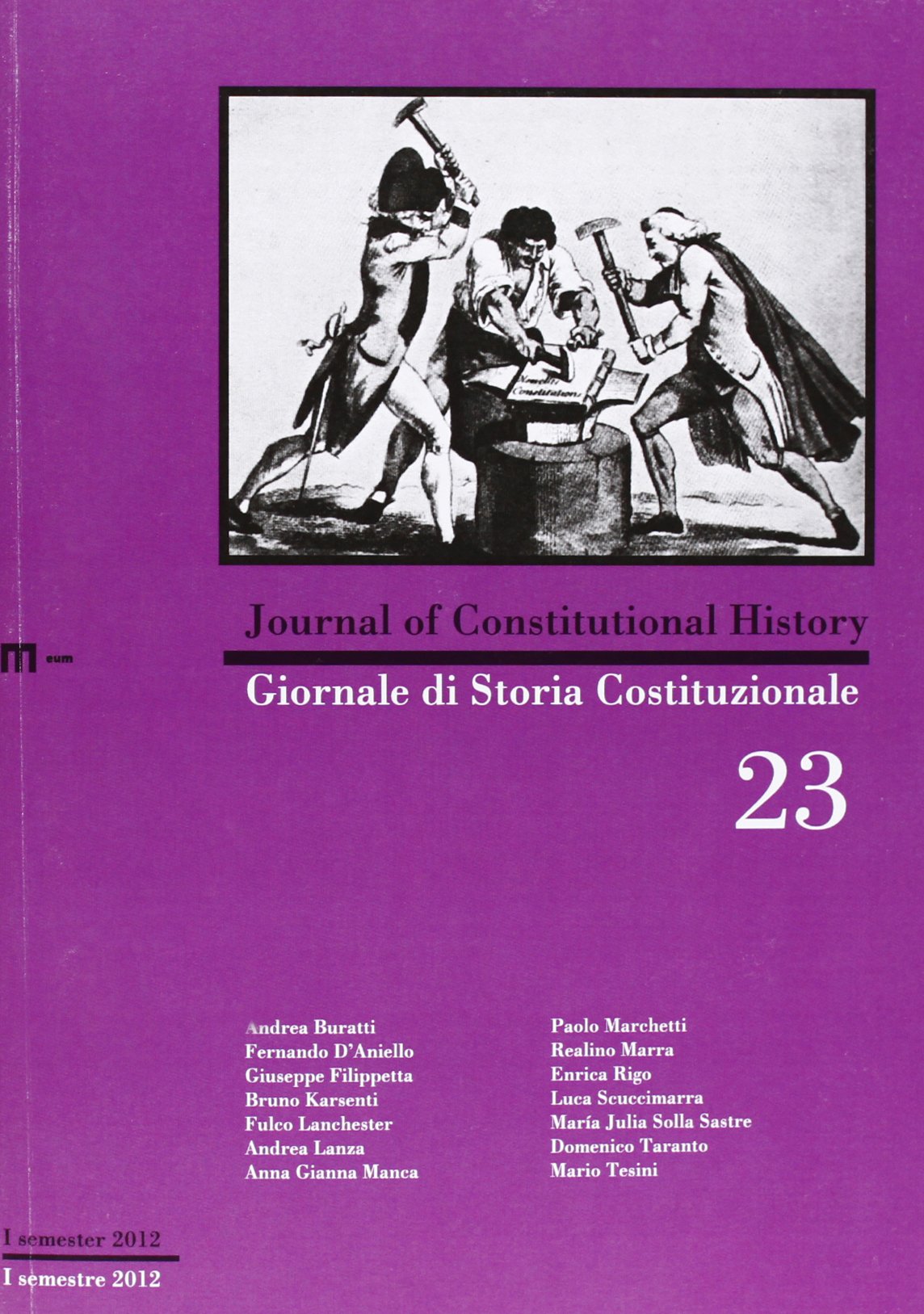 Giornale di storia costituzionale. Ediz. italiana e inglese (Vol. 23) book