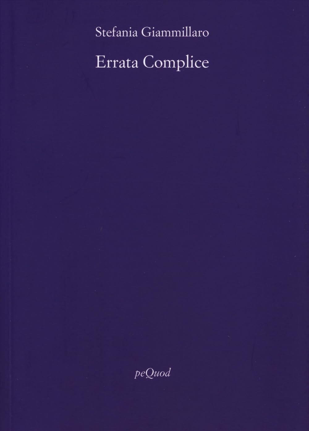 Errata complice Poetry