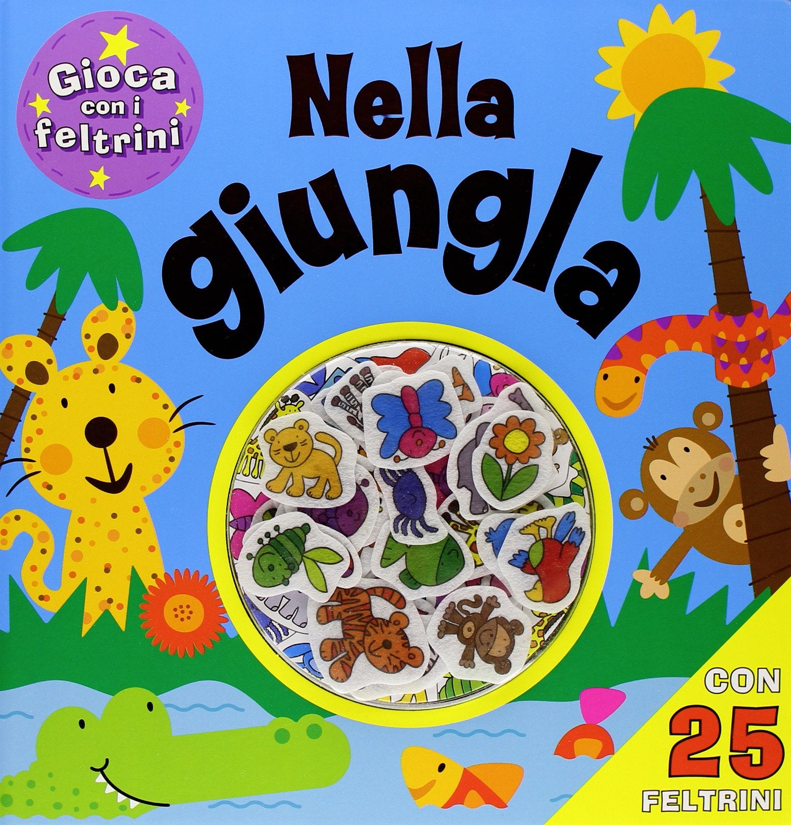 Nella giungla. Con 25 feltrini. Ediz. illustrata book