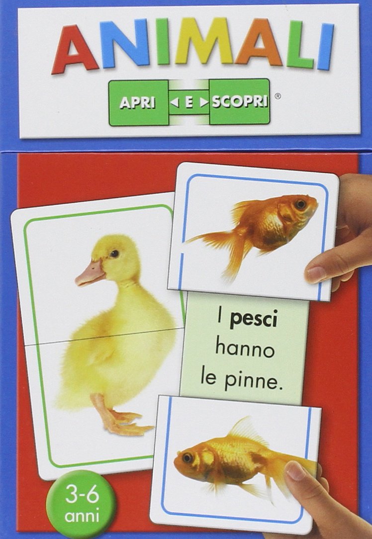 Animali. Apri e scopri. 15 carte Non-fiction