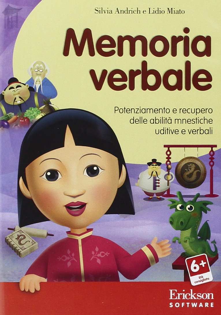 Memoria verbale. Potenziamento e recupero delle abilità mnestiche uditive e verbali. CD-ROM book