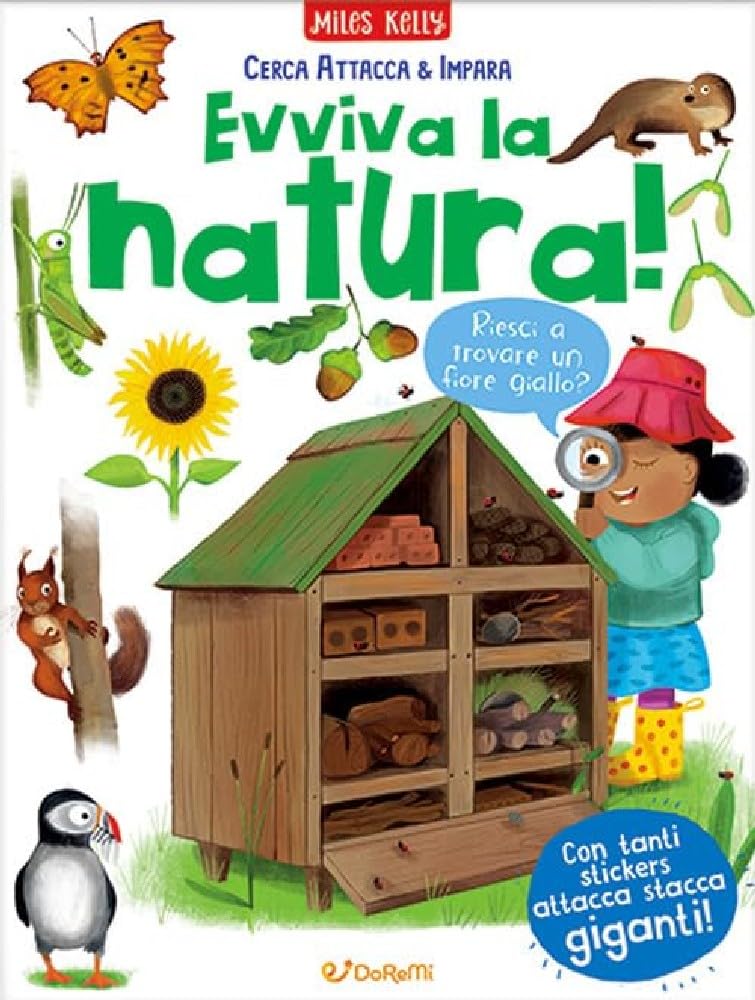 Evviva la natura! Cerca attacca e impara. Ediz. a colori book