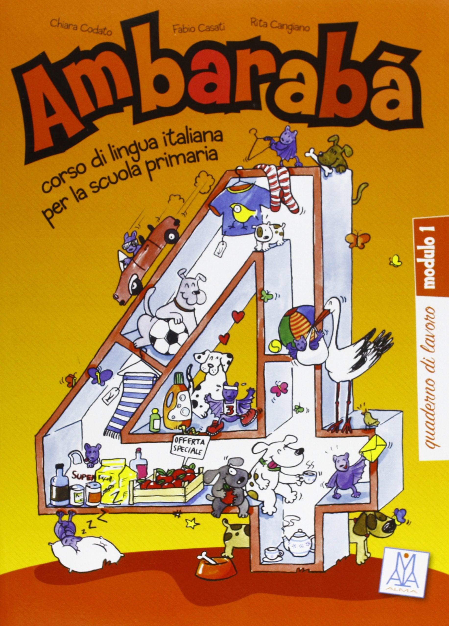 Ambaraba: Quaderno di lavoro 4 (Italiano per bambini) Foreign Languages ​​& Dictionaries