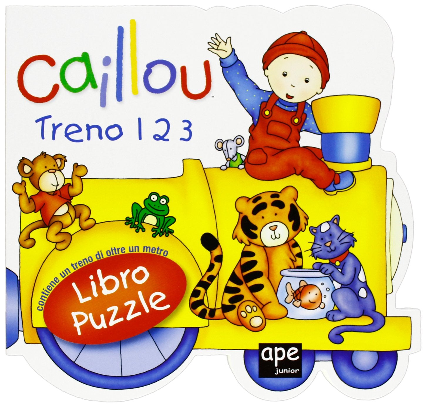 Caillou. Treno 1 2 3. Libro puzzle. Ediz. illustrata book