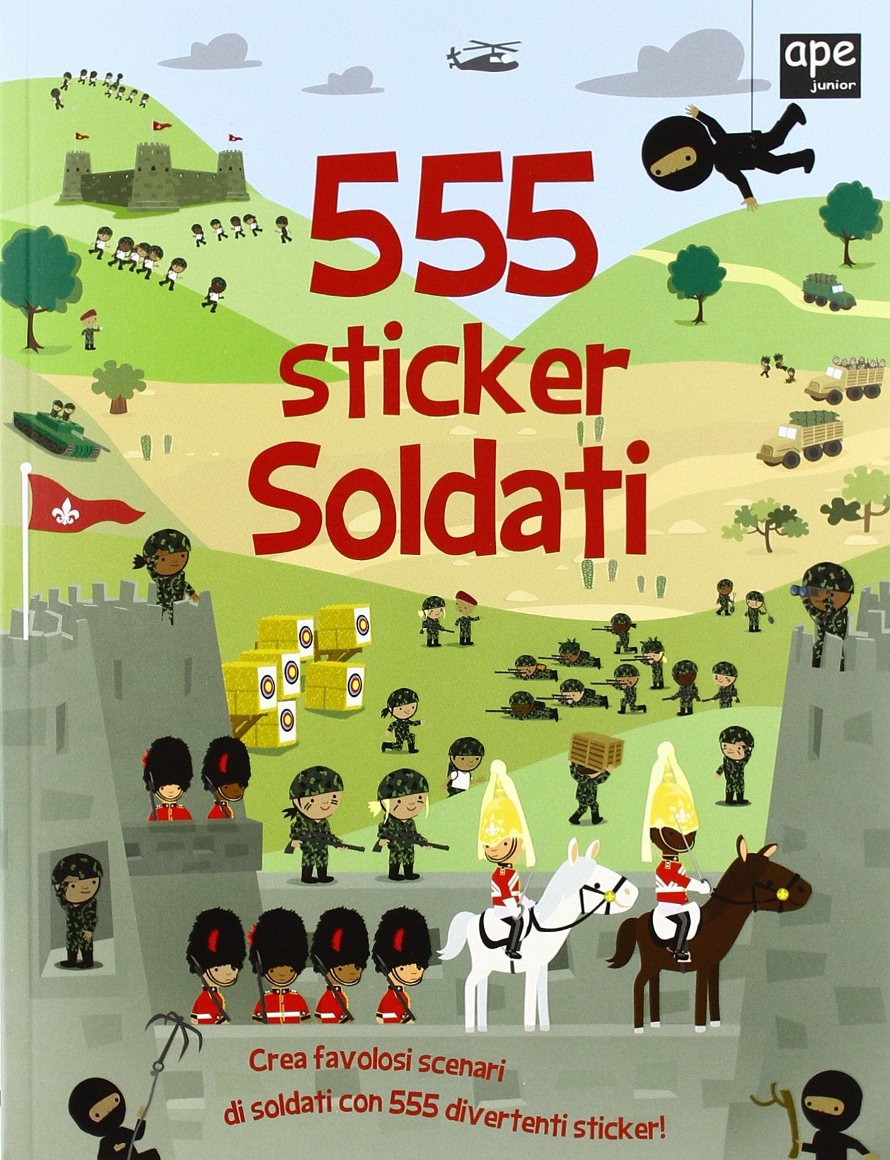 Soldati. 555 sticker. Con adesivi. Ediz. illustrata book