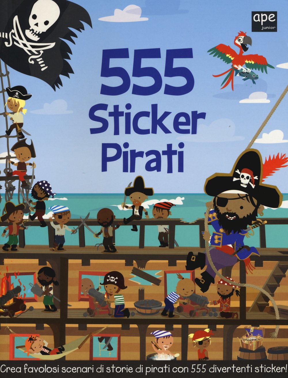 555 sticker pirati. Ediz. illustrata book