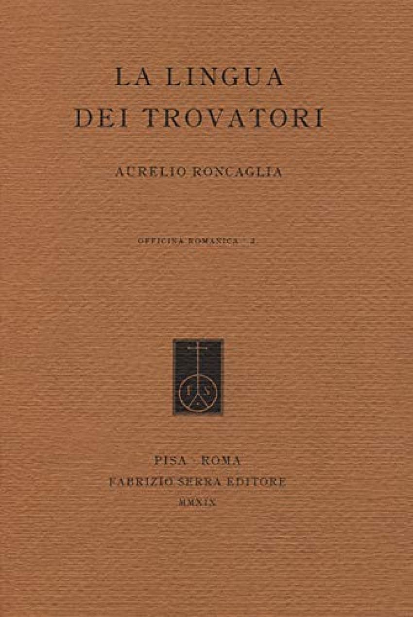 La lingua dei trovatori. Profilo di grammatica storica del provenzale antico Social Sciences