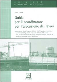 Guida per il coordinatore per l'esecuzione dei lavori book
