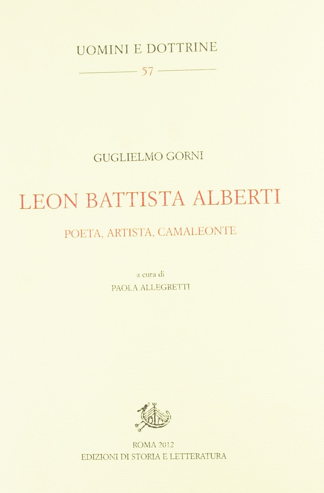 Leon Battista Alberti. Poeta, artista, camaleonte book