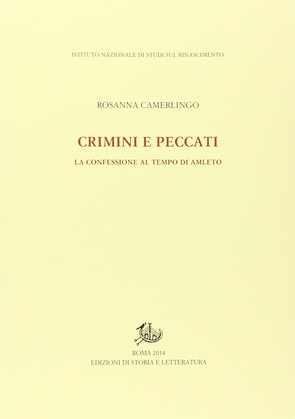 Crimini e peccati. La confessione al tempo di Amleto book