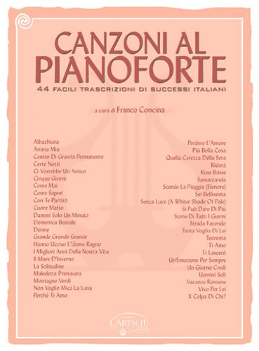 Canzoni al pianoforte (spartiti x pianoforte) Sheet Music