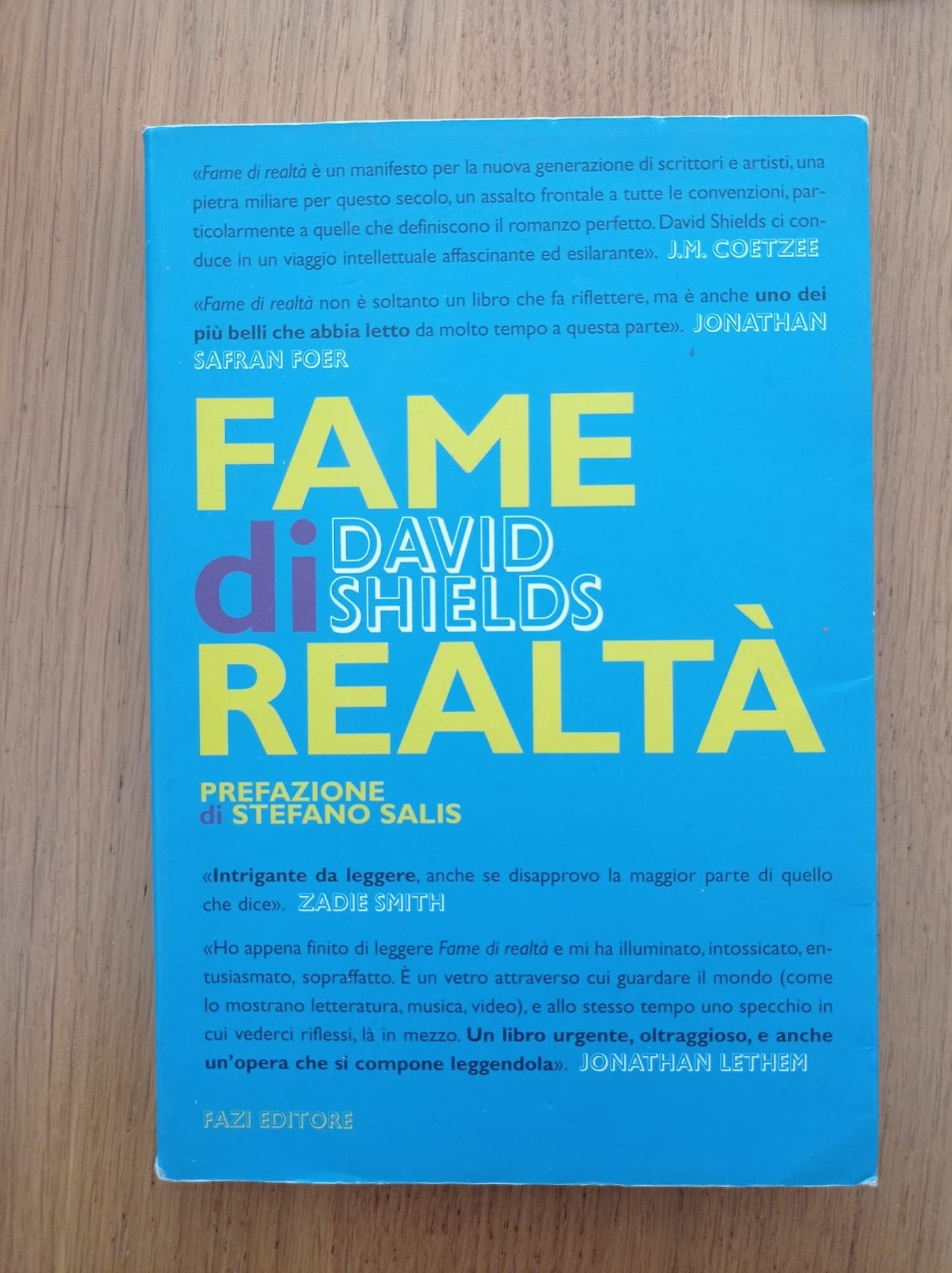 Fame di realtà. Un manifesto (Le terre) Contemporary literature