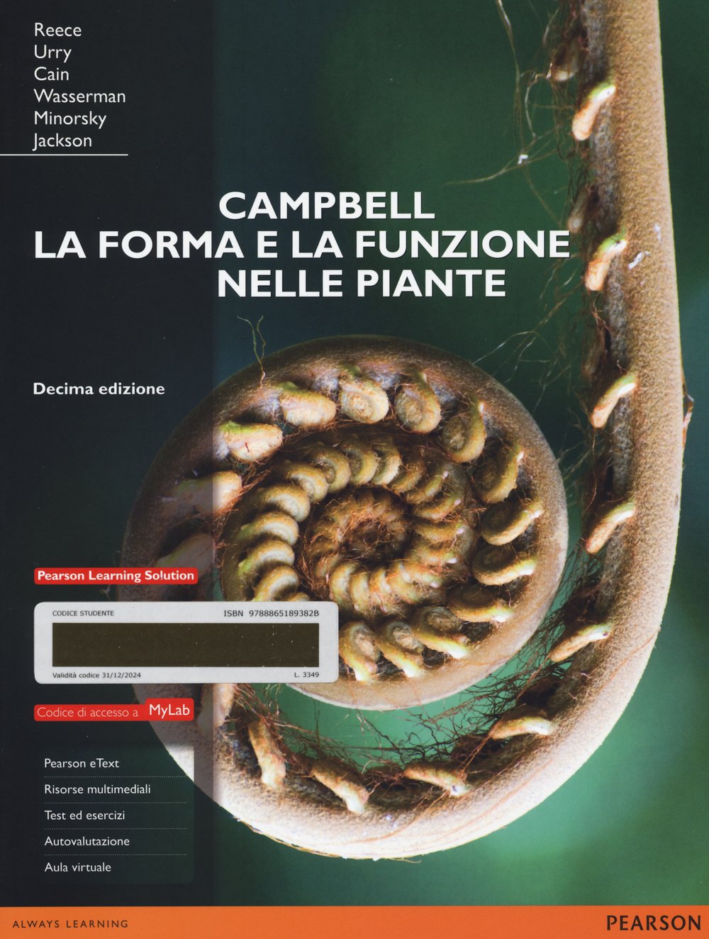 Campbell. La forma e la funzione nelle piante. Ediz. mylab. Con espansione online book
