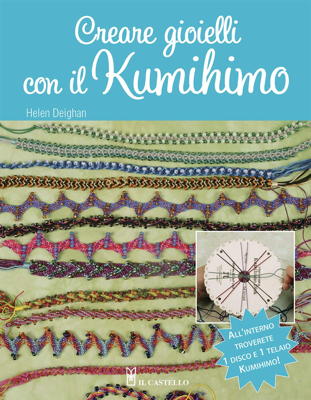 Creare gioielli con il kumihimo. Con gadget (Hobby e attività artistiche) Hobbies & Crafts