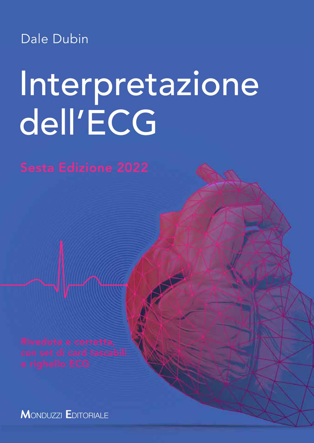 Interpretazione dell'ECG. Con righello ECG. Con set di card tascabili book