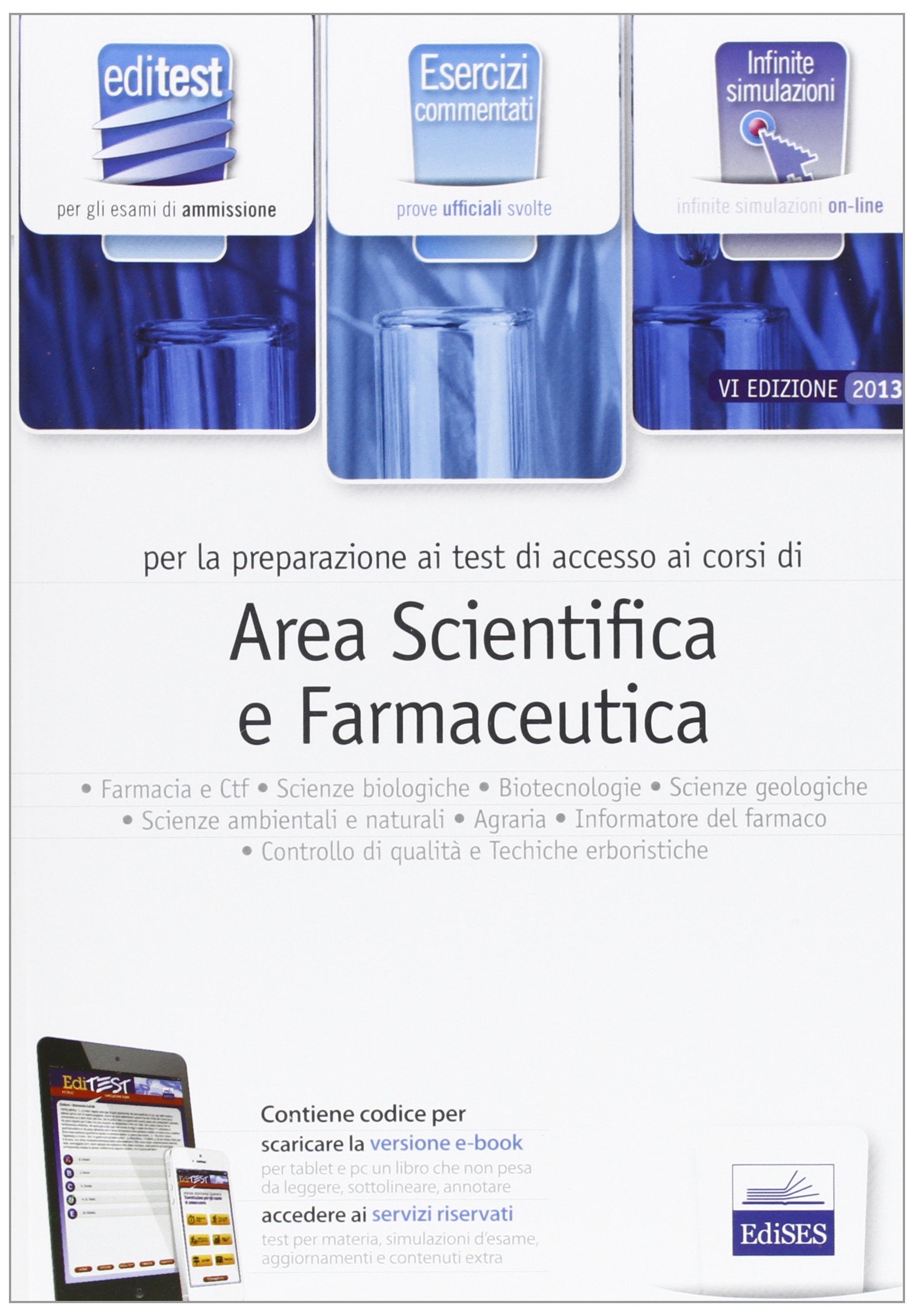 EdiTEST 3. Esercizi-Farmacia, area scientifica per la preparazione ai test di ammissione. Con software di simulazione book