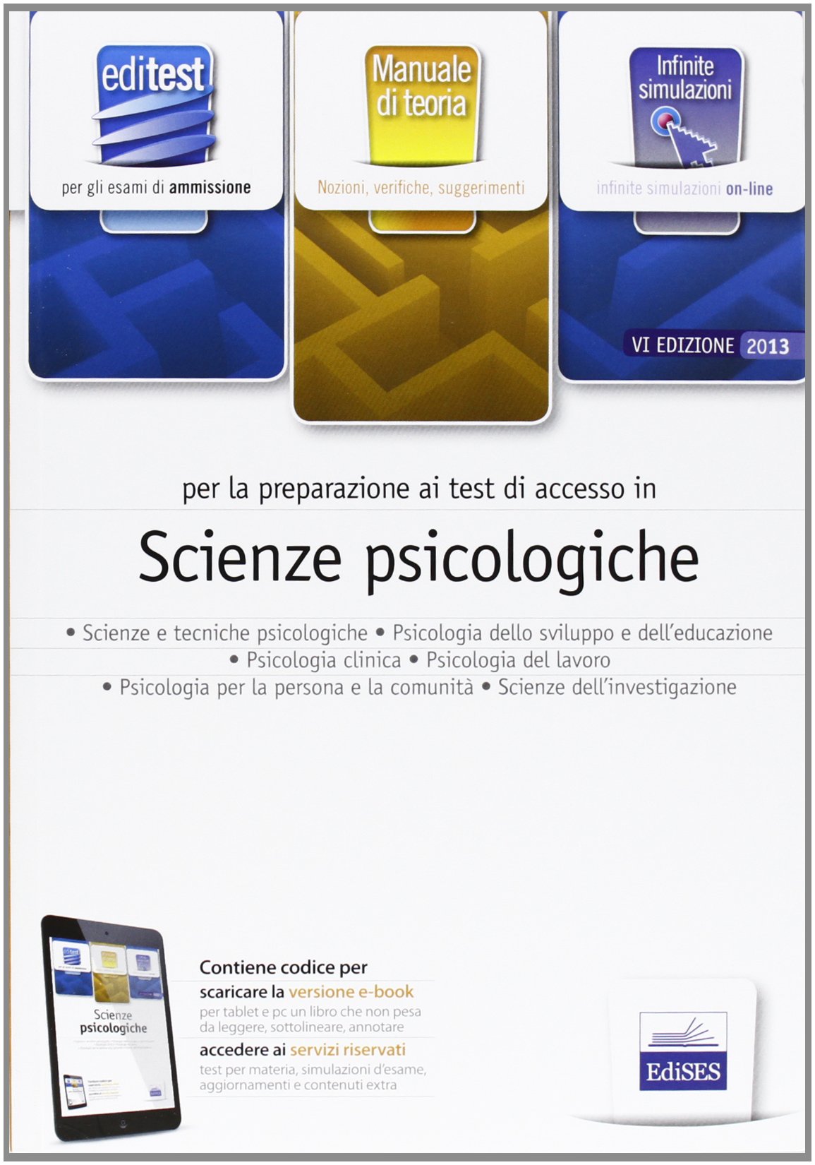 EdiTEST 7. Manuale. Scienze psicologiche. Per la preparazione ai test di ammissione. Con espansione online book