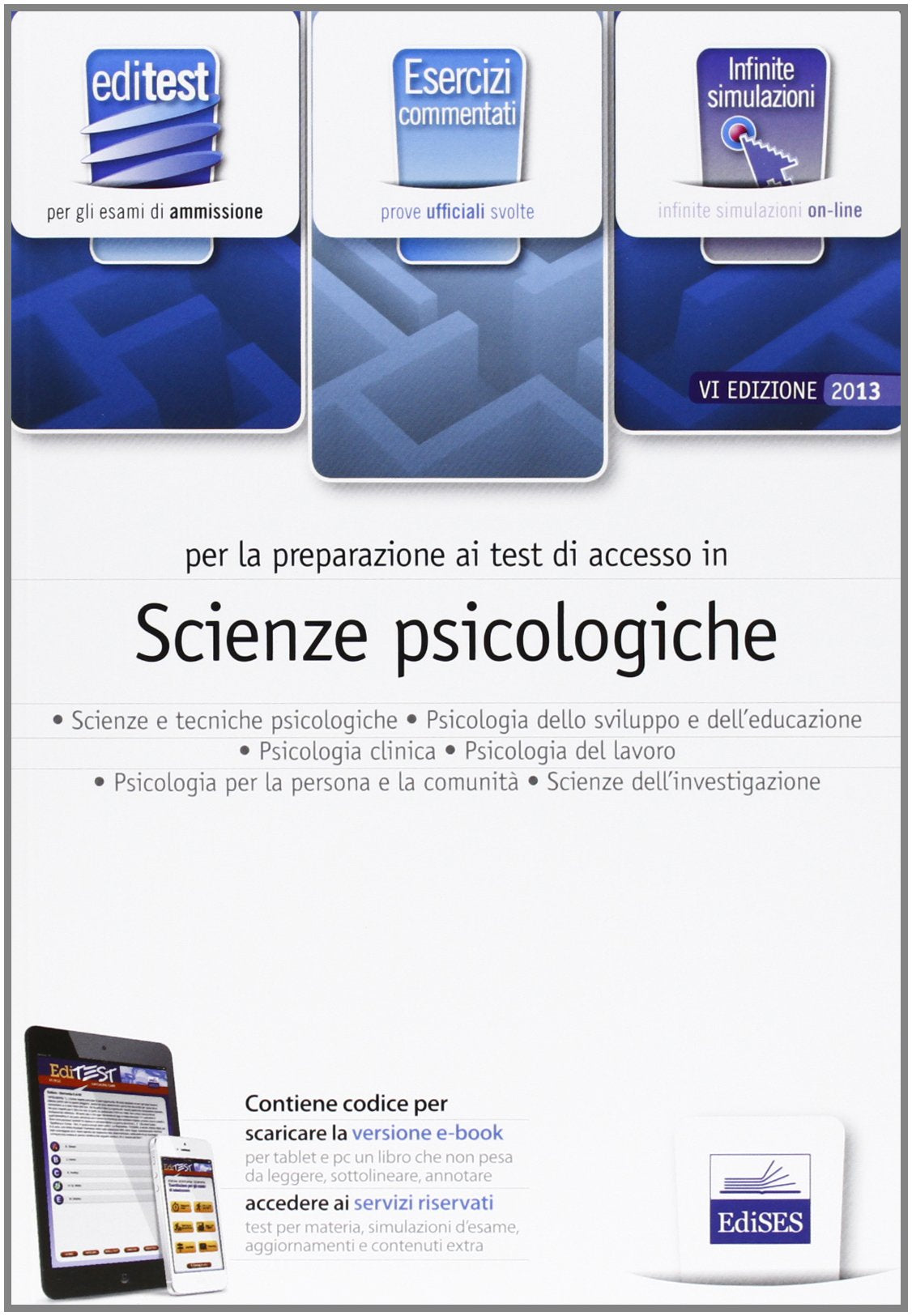EdiTEST 7. Esercizi. Scienze psicologiche. Per la preparazione ai test di ammissione. Con espansione online book