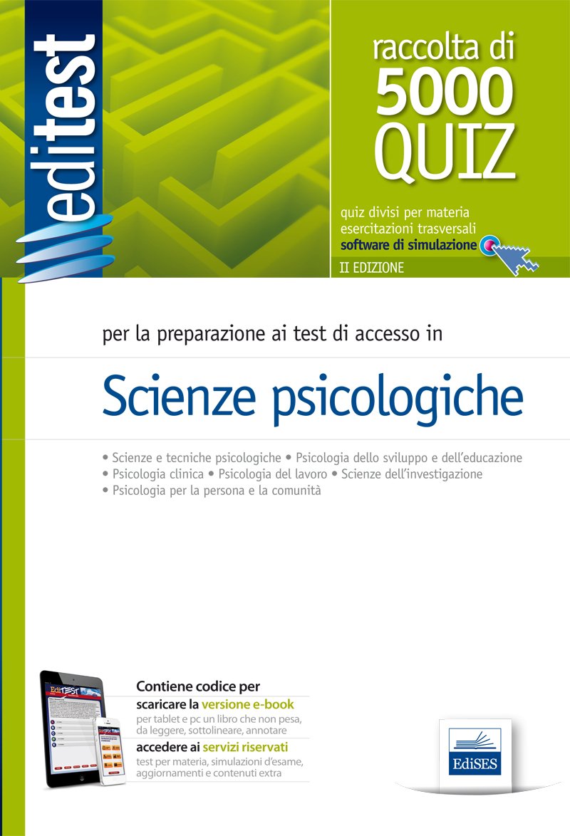 EdiTEST 5000 quiz per scienze psicologiche. Per la preparazione ai test di ammissione. Con espansione online book