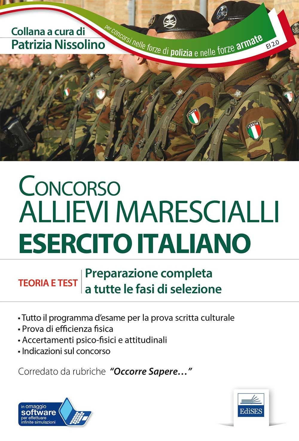Concorso allievi marescialli Esercito Italiano. Teoria e test per la prova scritta e per gli accertamenti fisio-psico-attitudinali book