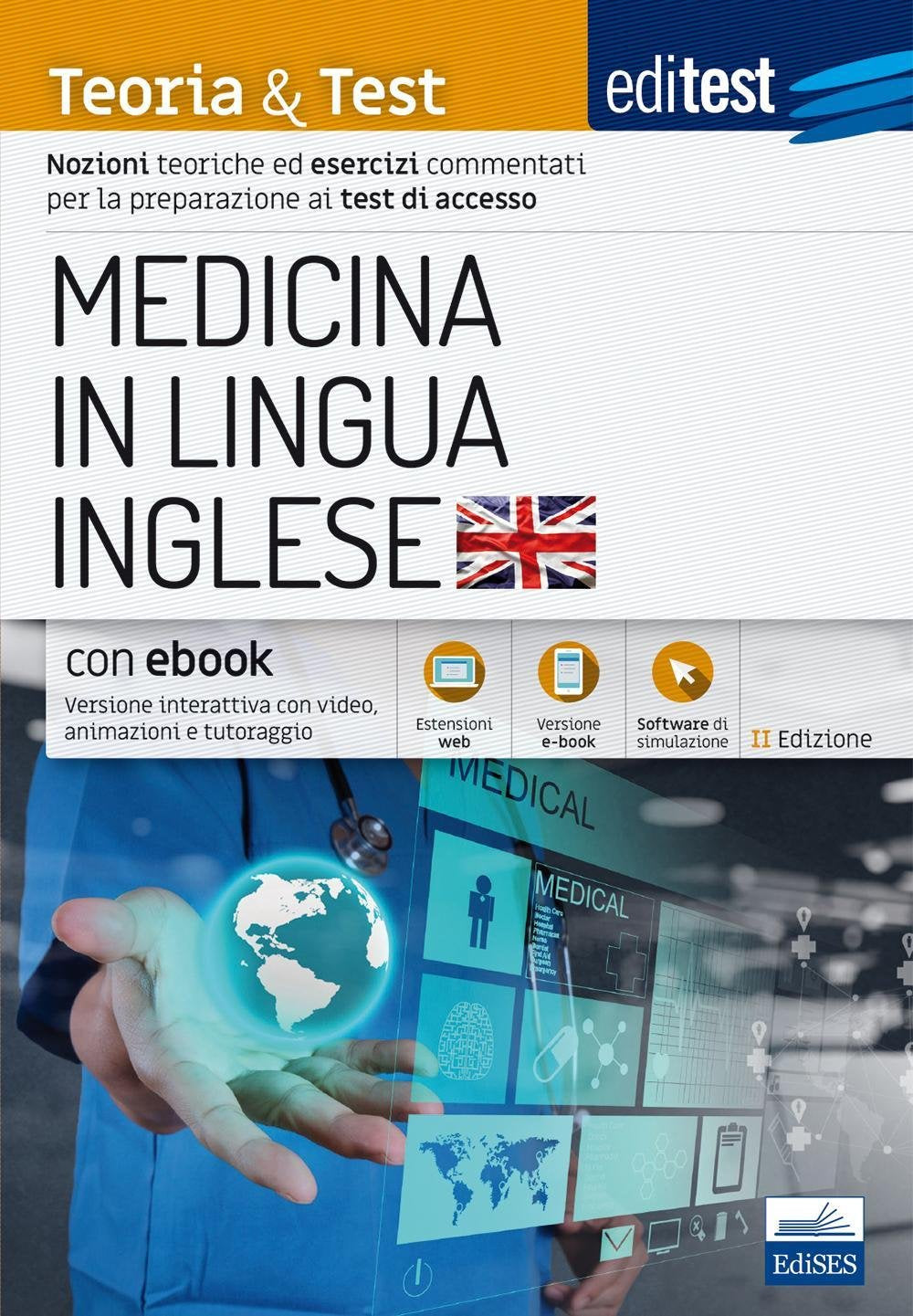 EdiTEST. Medicina in lingua inglese. Esercizi commentati. Per la preparazione agli esami di ammissione. Con espansione online book