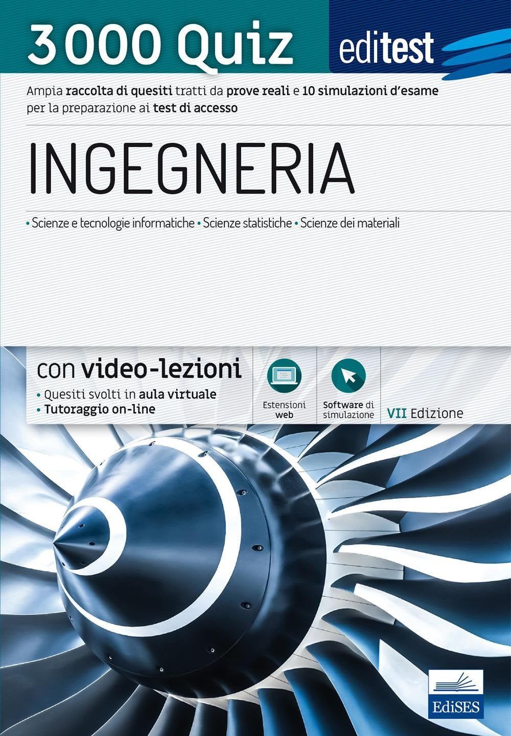 EdiTEST. Ingegneria. 3000 quiz. Ampia raccolta di quesiti tratti da prove reali e 10 simulazioni d’esame per la preparazione ai test di accesso. Con software di simulazione book