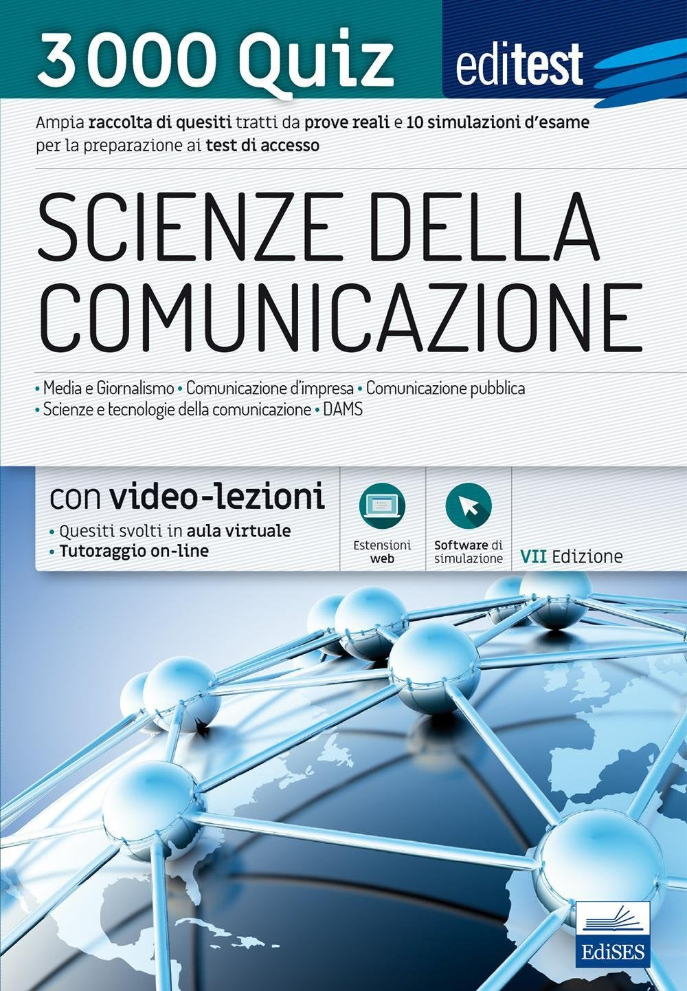 EdiTEST. Scienze della comunicazione. 3000 quiz. Ampia raccolta di quesiti tratti da prove reali e 10 simulazioni d'esame per la preparazione ai test di accesso. Con software di simulazione book