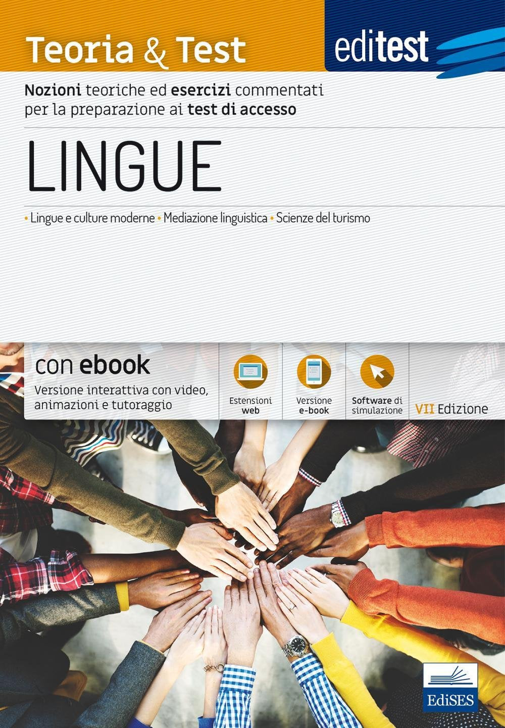 EdiTEST. Lingue. Teoria & test. Nozioni teoriche ed esercizi commentati per la preparazione ai test di ammissione. Con e-book. Con software di simulazione book