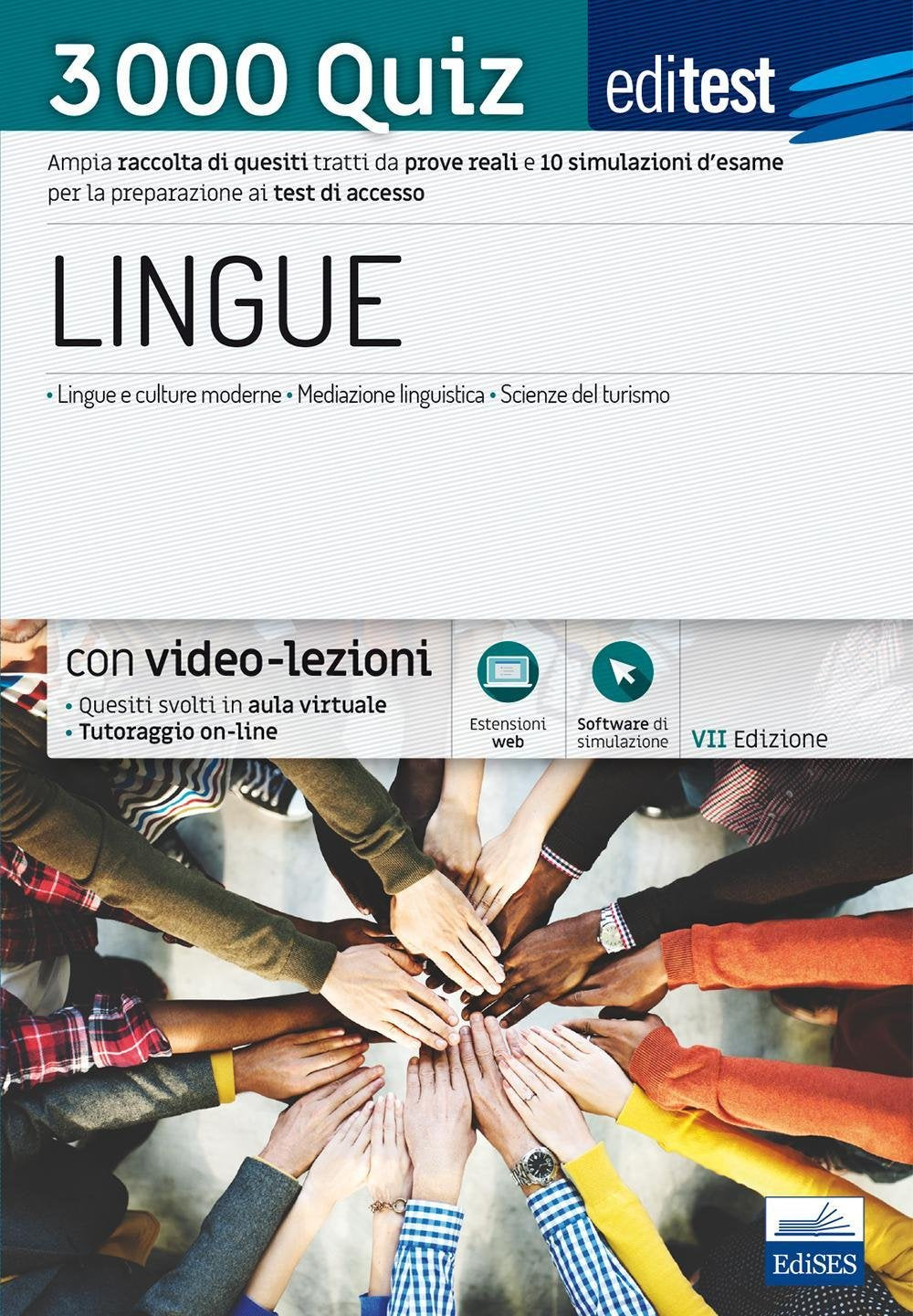 EdiTEST. Lingue. 3000 quiz. Ampia raccolta di quesiti tratti da prove reali e 10 simulazioni d'esame per la preparazione ai test di accesso. Con ... (EdiTEST. Ammissioni universitarie) Study Guides