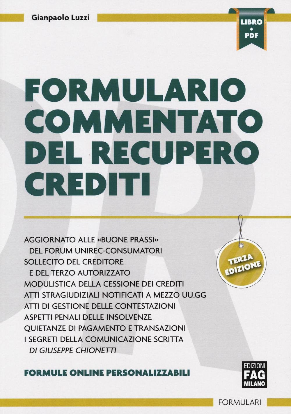 Formulario commentato del recupero crediti Business & Technology