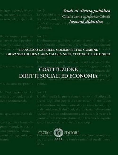 Costituzione diritti sociali ed economia. Nuova ediz. book