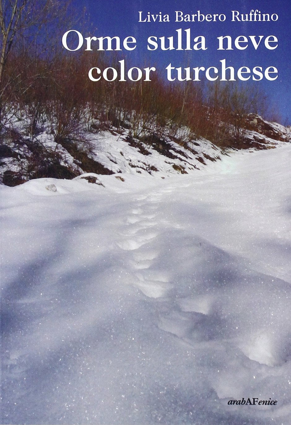 Orme sulla neve color turchese Contemporary literature