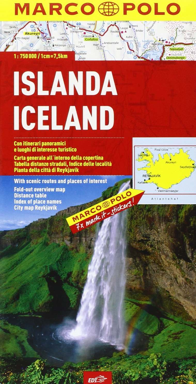 Islanda 1:750.000 (Carte stradali Marco Polo) Leisure, Home & Garden