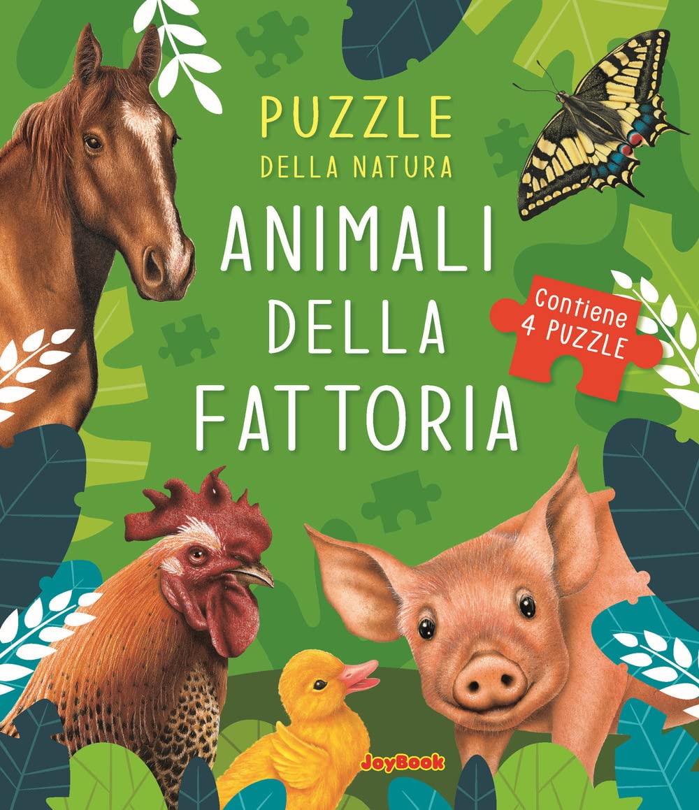 Animali della fattoria. Puzzle della natura. Libro puzzle. Ediz. a colori book