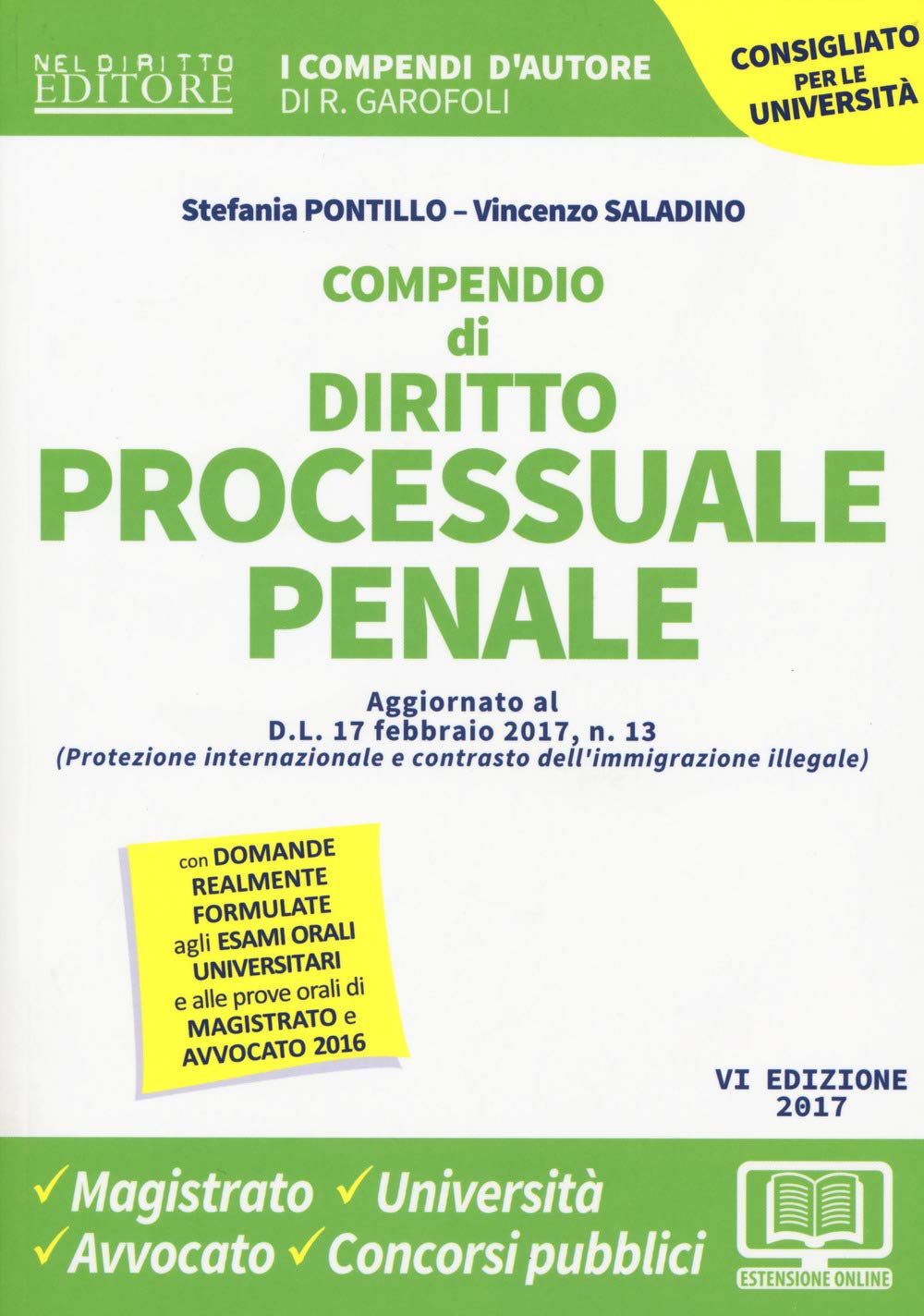 Compendio di procedura penale (I compendi d'autore) Law