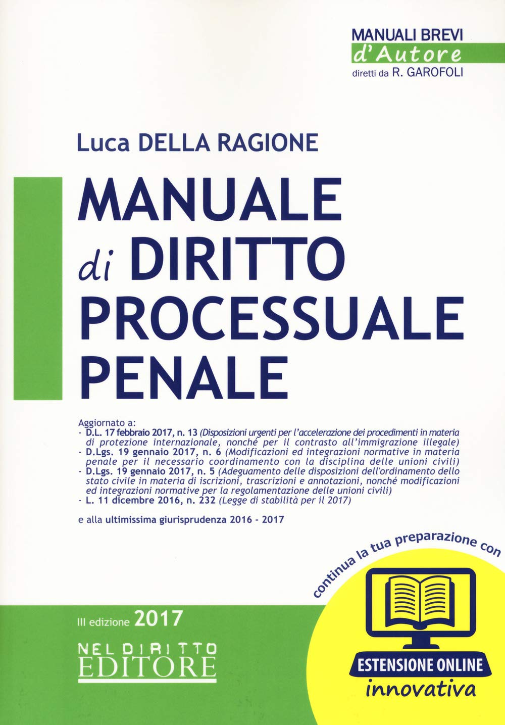 Manuale di diritto processuale penale. Con aggiornamento online book