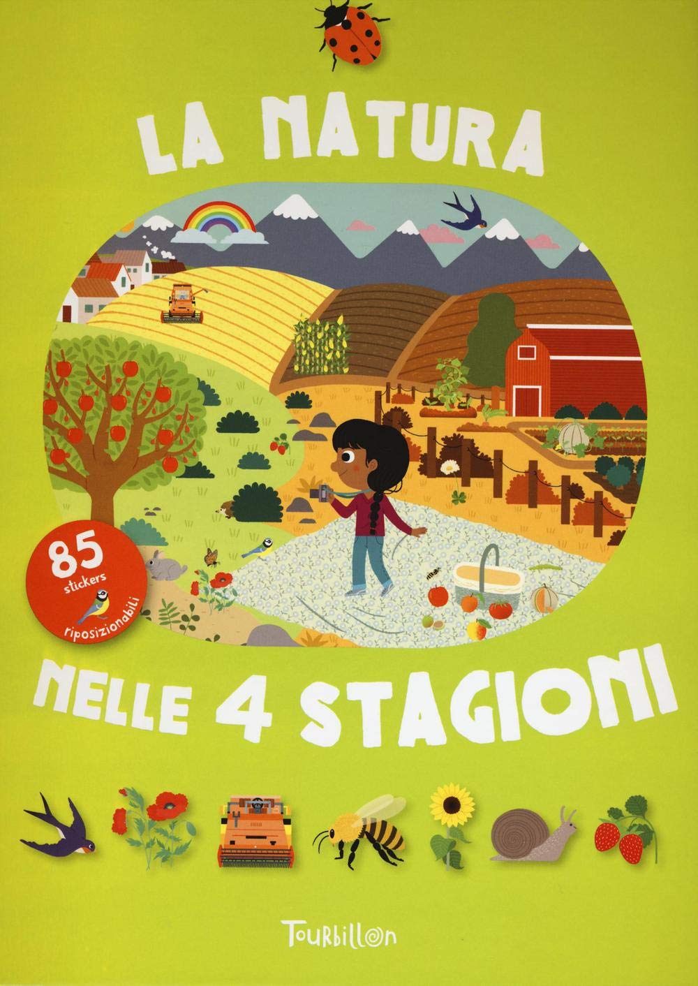 La natura nelle 4 stagioni. Con adesivi. Ediz. illustrata book