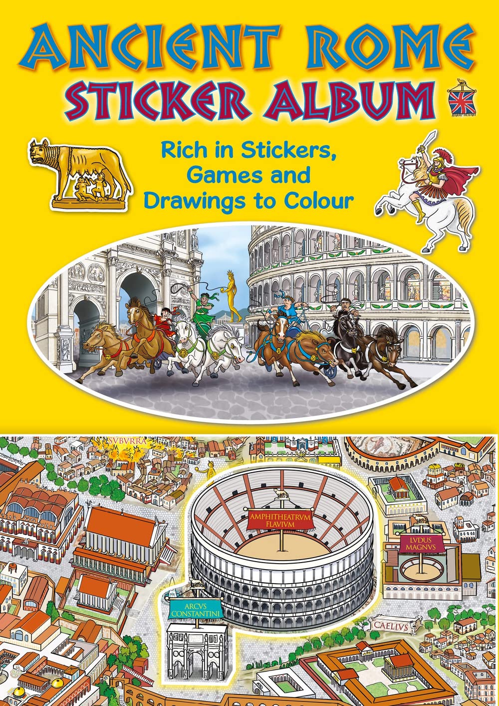 Ancient Rome. Sticker album. Ediz. inglese Non-fiction books for kids