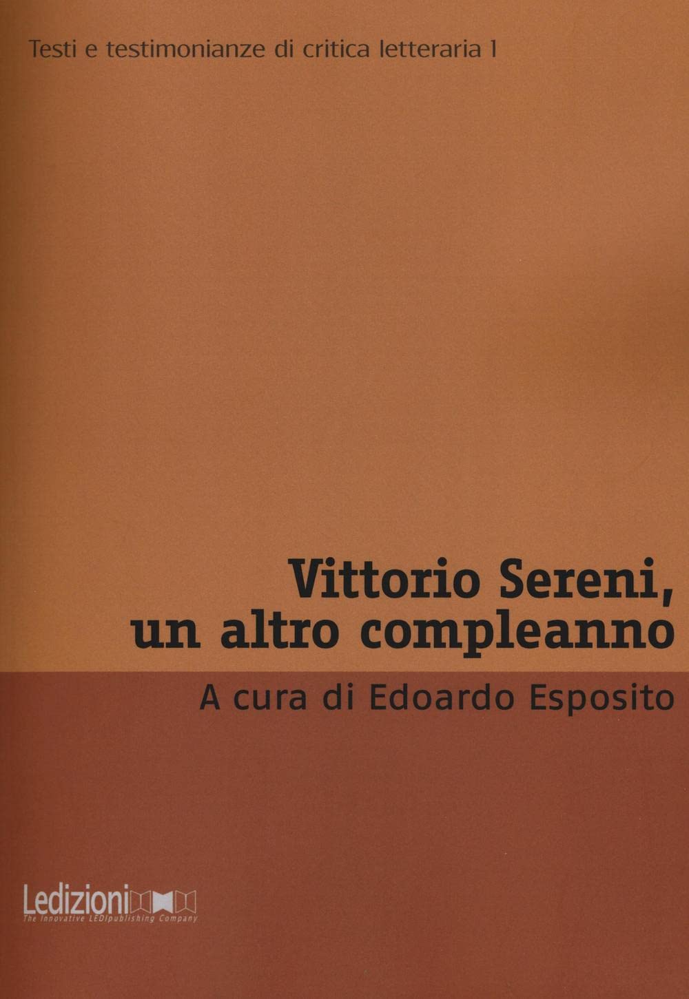 Vittorio Sereni, un altro compleanno book
